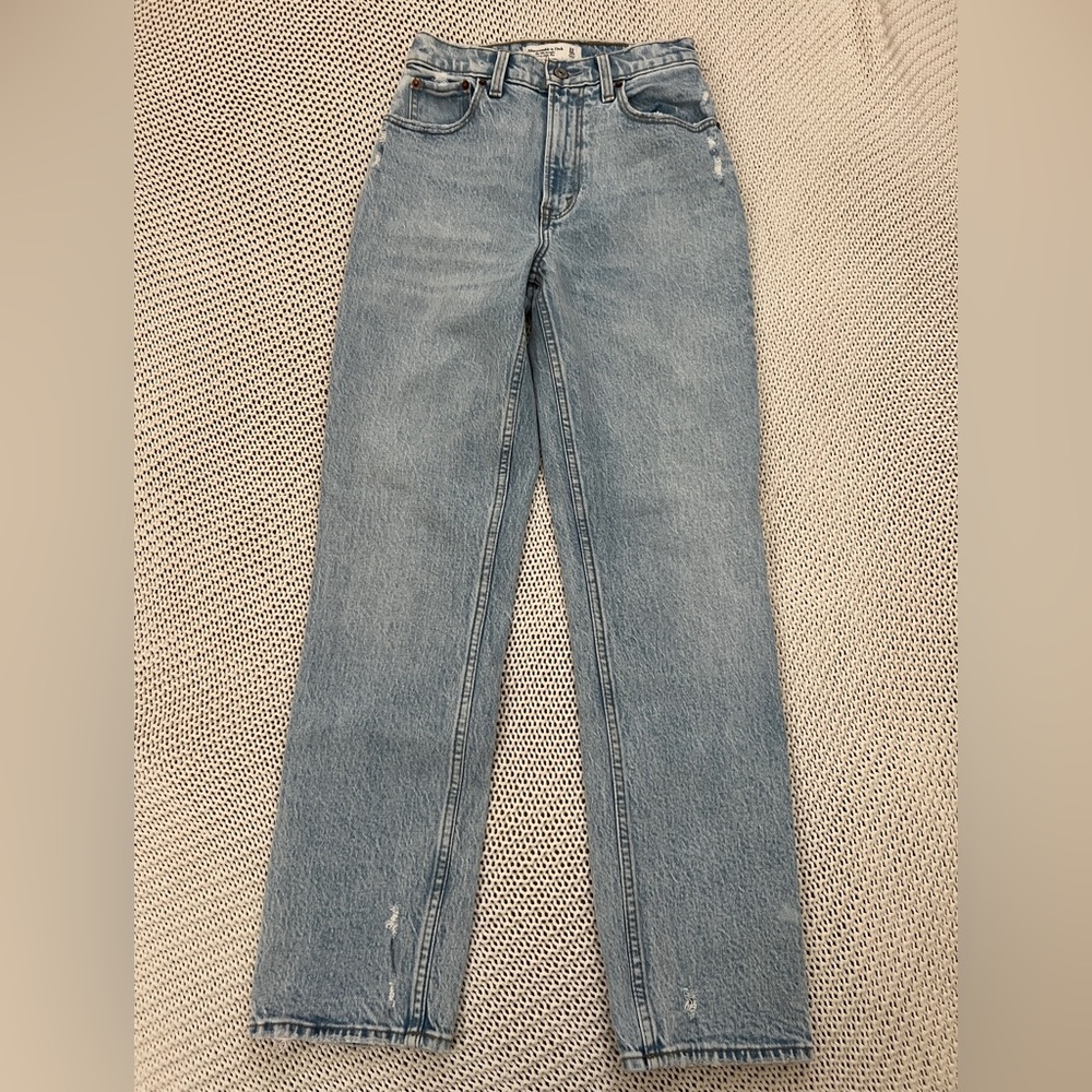 a&f curve love 90s ultra high rise straight (24, 00s)